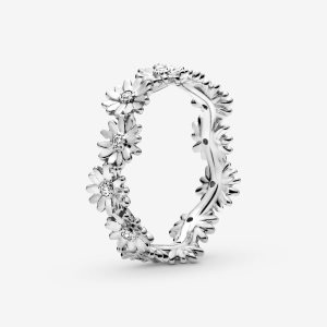 Pasmo Pandora Sparkling Daisy Flower Crown Srebrne | AW1632405